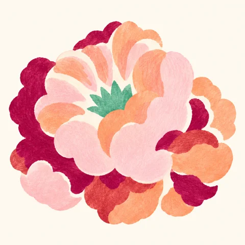 粉桃花牌